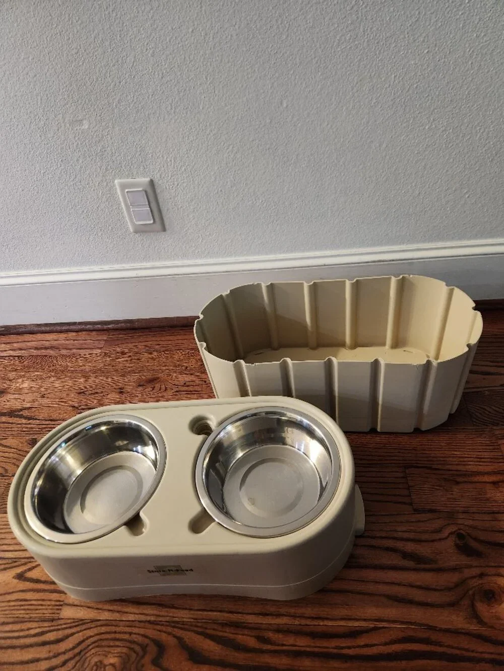 Elevated Dog Bowl & Storage